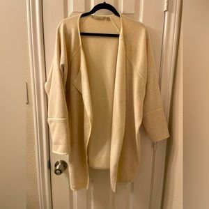 Athleta oatmeal cream cardigan size medium